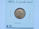 1951S LINCOLN CENT BU RED