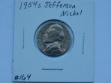 1954S JEFFERSON NICKEL BU