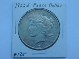 1922D PEACE DOLLAR XF