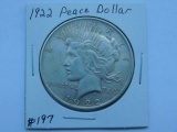 1922 PEACE DOLLAR VF