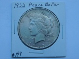 1922 PEACE DOLLAR XF