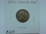 1918S LINCOLN CENT XF