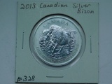 2013 CANADIAN SILVER BISON BU