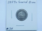 1857O SEATED DIME XF