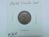 1924D LINCOLN CENT VF+