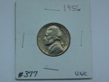 1956 JEFFERSON NICKEL BU