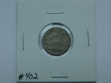 1860 SEATED DIME VG