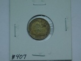 1875S ABOVE BOW SEATED DIME VF