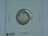 1875S BELOW BOW SEATED DIME