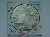 1974 TRINIDAD & TOBAGO $10. COIN PF