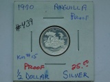 1970 ANGUILLA SILVER HALF DOLLAR PF