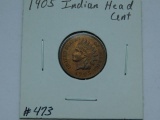 1905 INDIAN HEAD CENT BU RB