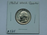 1968D WASHINGTON QUARTER BU