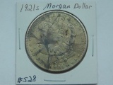 1921S MORGAN DOLLAR (TONING) XF