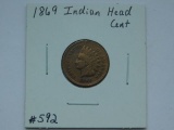 1869 INDIAN HEAD CENT VG