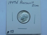 1947D ROOSEVELT DIME BU