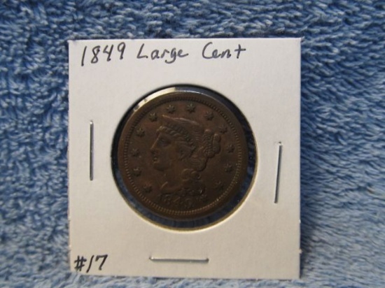 1849 LARGE CENT (NICE) XF