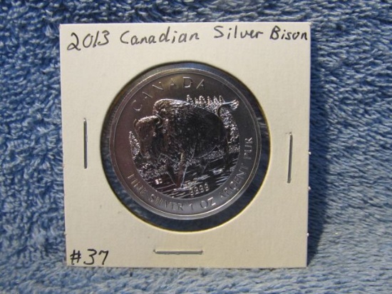 2013 CANADIAN SILVER BISON BU