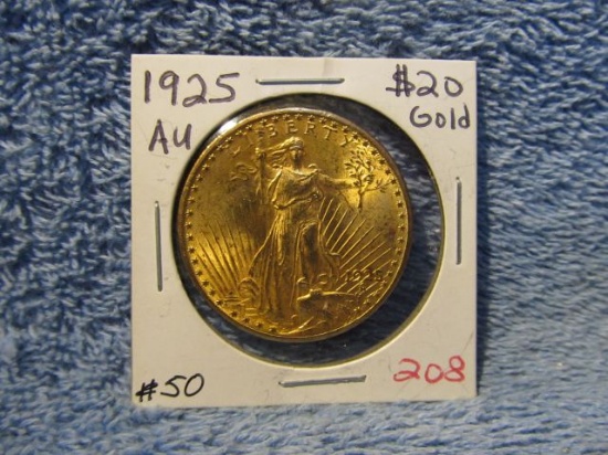 1925 $20. SAINT GAUDENS GOLD PIECE AU