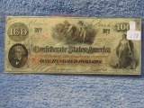 1862 $100. CONFEDERATE NOTE CU