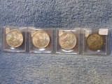 1889,98,1900,03, MORGAN DOLLARS (4-COINS) BU