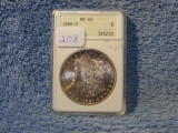 1880S MORGAN DOLLAR ANACS MS65