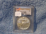 2005 SILVER EAGLE NGC MS69 FIRST STRIKE