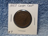 1853 LARGE CENT VF