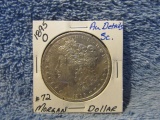 1895O MORGAN DOLLAR KEY AU-DETAILS OBV. SCRATCH