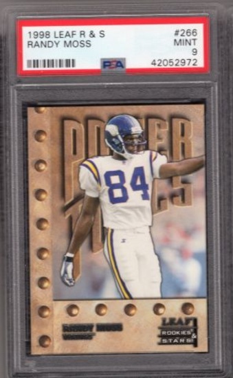 1998 Leaf Rookies and  Stars Randy  Moss PSA 9