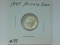 1945 MERCURY DIME AU