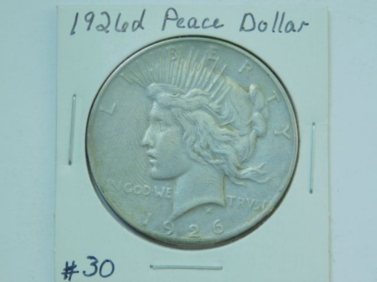 1926D PEACE DOLLAR VF