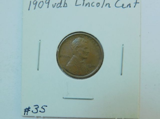 1909VDB LINCOLN CENT AU+