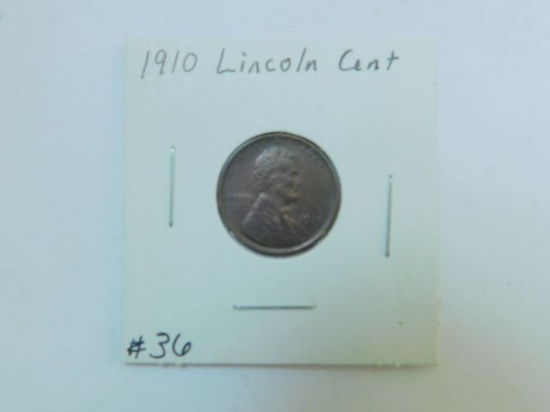 1910 LINCOLN CENT AU