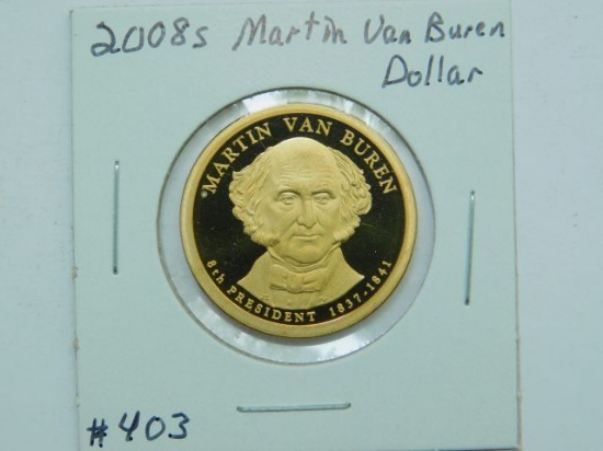 2008S MARTIN VAN BUREN DOLLAR PF
