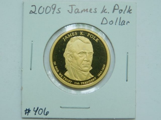 2009S JAMES K. POLK DOLLAR PF