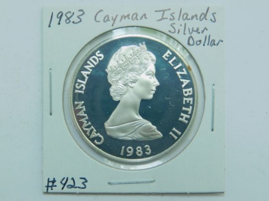 1983 CAYMAN ISLANDS SILVER DOLLAR PF