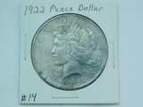 1922 PEACE DOLLAR XF