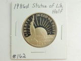 1986S STATUE OF LIBERTY COM. HALF PF