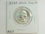 1958D WASHINGTON QUARTER BU