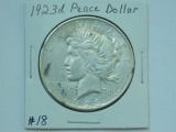 1923D PEACE DOLLAR XF