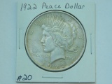 1922 PEACE DOLLAR AU