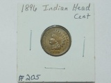 1896 INDIAN HEAD CENT BU BN