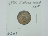 1880 INDIAN HEAD CENT BU BN