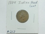 1884 INDIAN HEAD CENT (BETTER DATE) XF