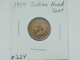 1904 INDIAN HEAD CENT (NICE TONING) AU