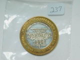 1996 WINN A VEGAS CASINO .999 SILVER GAMING TOKEN