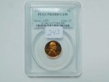 1959 LINCOLN CENT PCGS PR65 RD CAM