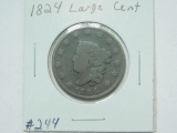 1824 LARGE CENT