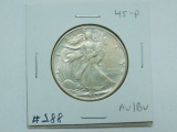 1945 WALKING LIBERTY HALF AU+